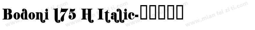 Bodoni 175 H Italic字体转换